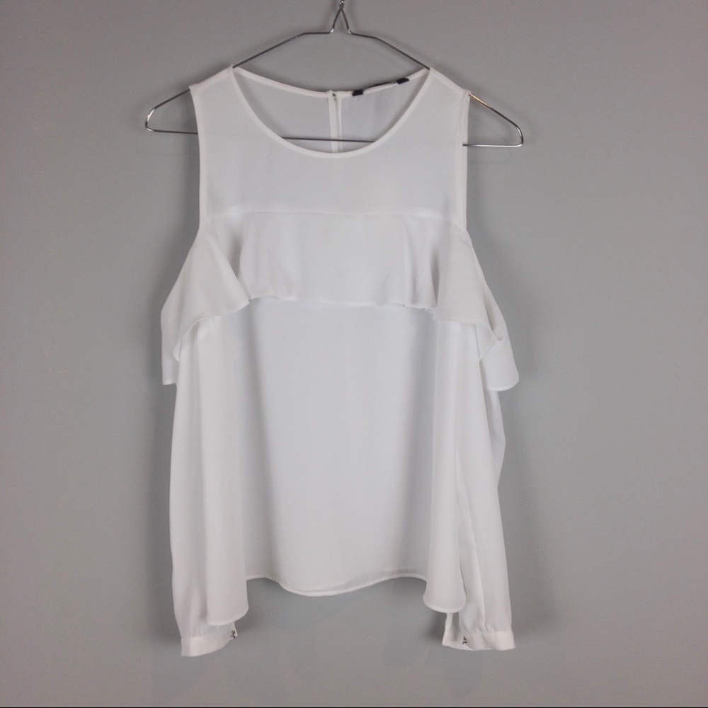 Banana Republic Cold shoulder long sleeve blouse
